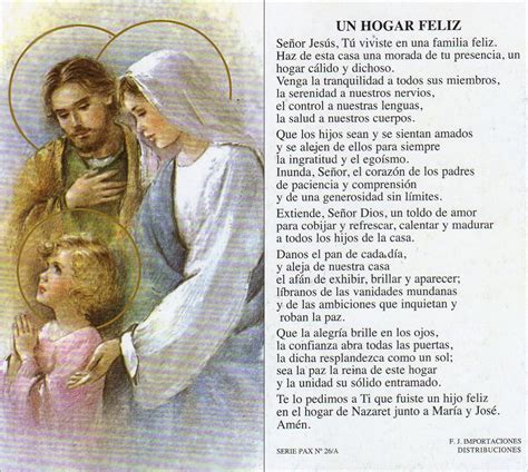 Oracion De La Sagrada Familia Imagui