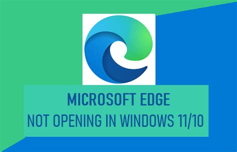 Microsoft Edge No Se Abre En Windows Gu A