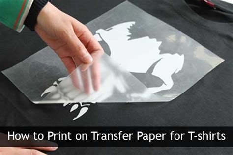 How To Print On Transfer Paper For T Shirts