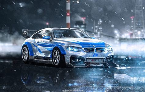 Auto Night Bmw Machine Rain Nfs Need For Speed Most Wanted
