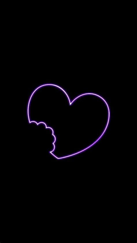 Purple Heart Broken Heart Wallpaper Pink And Black Wallpaper Purple