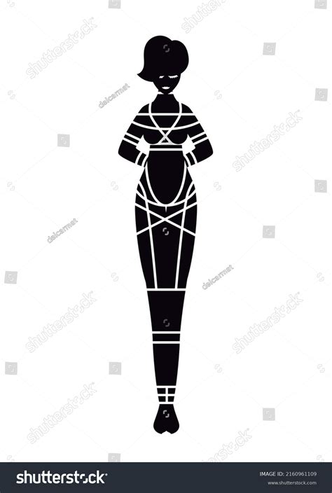 Tied Hanged Shibari Bdsm Sexy Woman Stock Vector Royalty Free 2160961109 Shutterstock