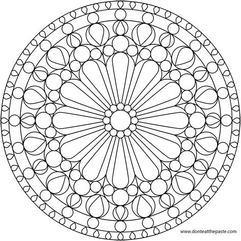 Easy Mandala To Print Hd Coloring Pages For Adult