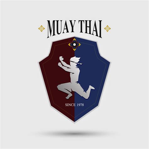 Muaythai Shiled Logo 640586 Vector Art At Vecteezy