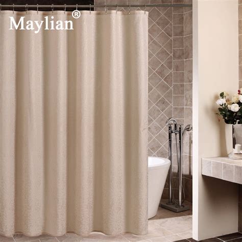 Bathroom Shower Curtains Solid Color Home Eco Friendly Waterproof