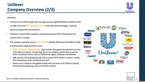 Company Profile Report On Unilever Abm Research Report Business Brainz