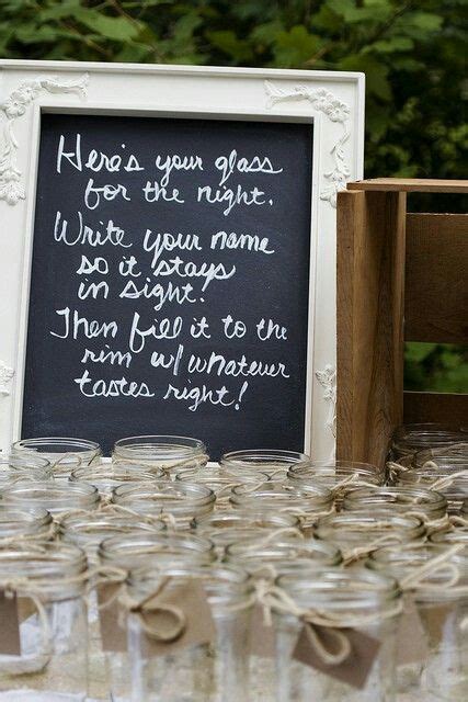 Great Idea To Keep Up With Glasses Eco Chic Wedding Perfect Wedding