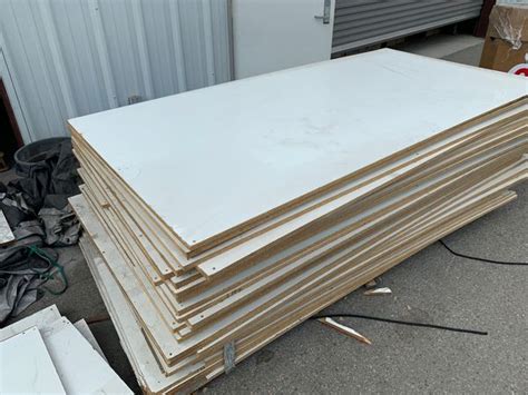 4x8 Prefinished White Plywood Panel Sheet 34 X 4 Ft X 8 Ft 2 Sides