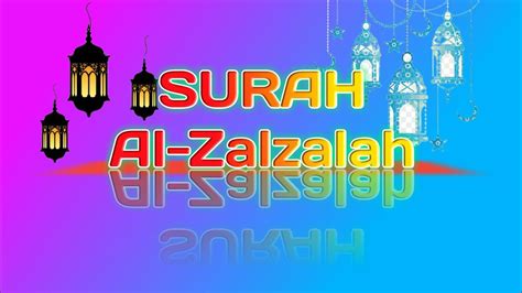 *(pengajaran dan pembelajaran dari rumah)* 📕 hari/tarikh: Surah Al Zalzalah dan artinya - YouTube