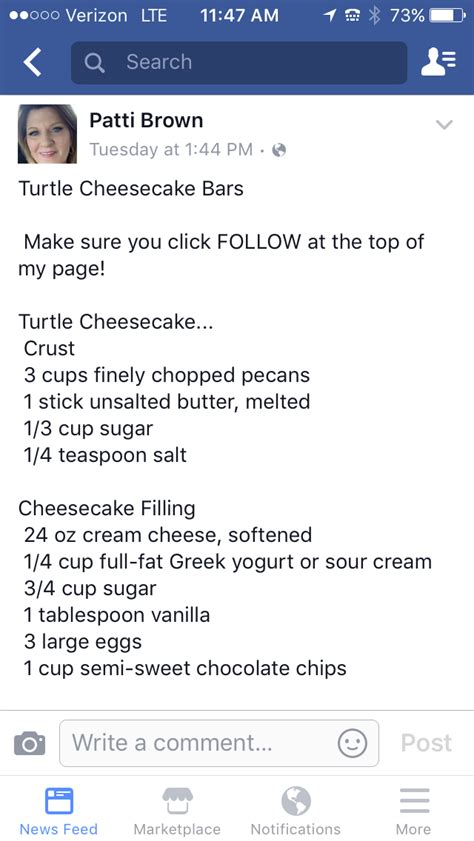 Pin By Nancy Meyers On Recipe I Like Turtle Cheesecake Bars Turtle