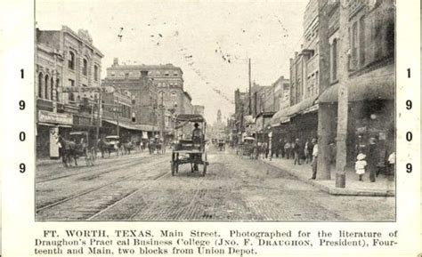 Ft Worth Texas 1909 Fort Worth Texas Dallas Fort Worth Old Fort