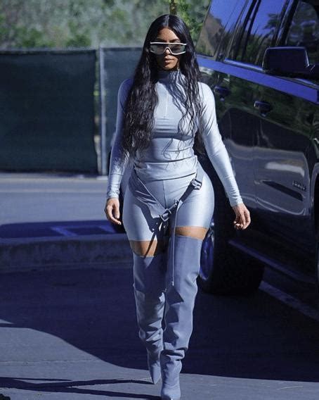 kim kardashian debuts yeezy season 8 on the streets of calabasas fashion magazine