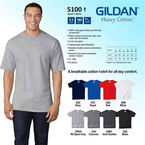 Gildan Heavy Cotton T Shirt Shopee Philippines