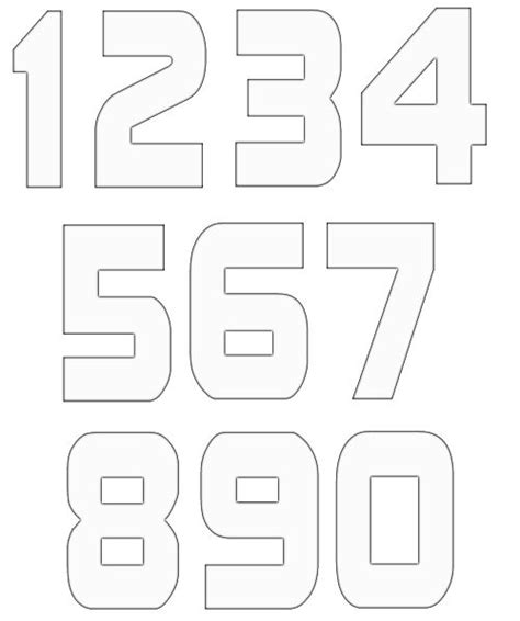 Drawing Numbers Template