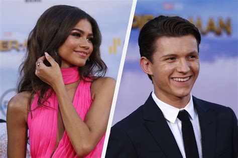 spider man costars tom holland zendaya spotted kissing after years of dating rumors reports