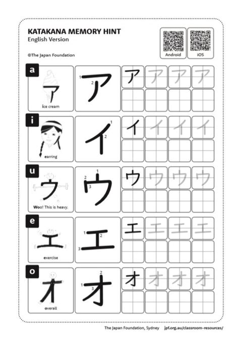 Katakana Practice Sheets Sexiezpix Web Porn