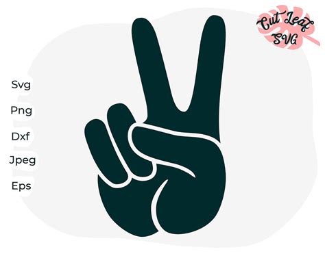 Peace Hand Svg Peace Sign Svg Hippie Svg Peace Hand Gesture Etsy