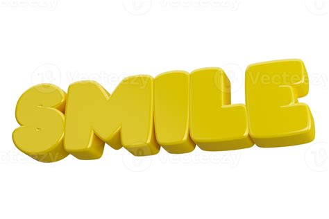Free Smile 3d Word Text 16458112 Png With Transparent Background