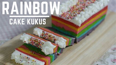 Resep Bolu Kukus 🍰🍰 Rainbow Cake Bolu Pelangi Moist Lembut Youtube