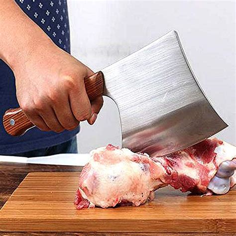 buy forged axe cutting meat cleaver heavy duty stainless steel chopping cleaver chinese style