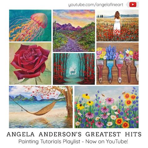 Angela Anderson Art Blog Art Blog Painting Painting Flowers Tutorial