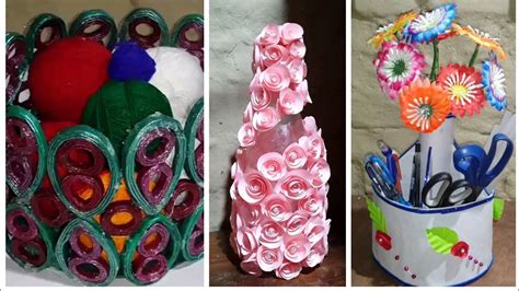 3 Diy Best Craft Idea Out Of Waste Materials Reuse Of Waste Youtube