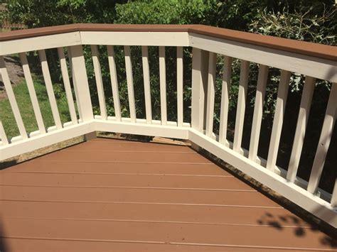 Siding stains a quality siding stain is necessary to protect your wood home. Sherwin Williams Deckscapes stain in Pine Cone | Deck paint, Staining deck, Solid stain deck colors