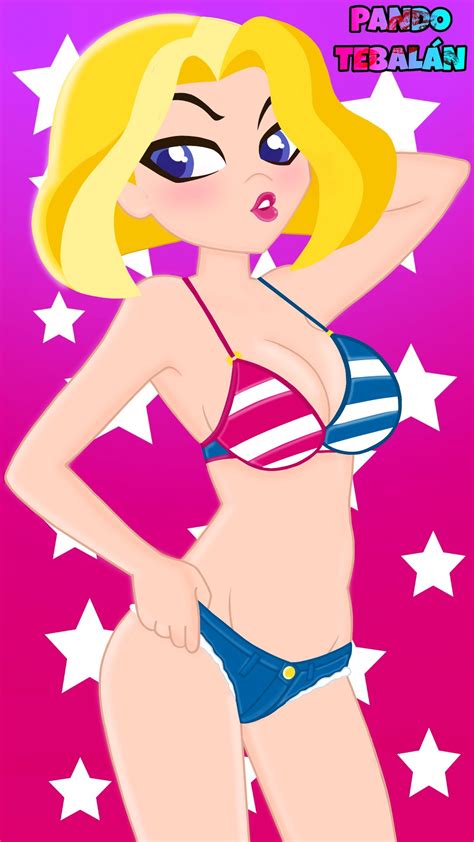 rule 34 1girls american flag american flag bikini big breasts bikini blush cleavage dc dc