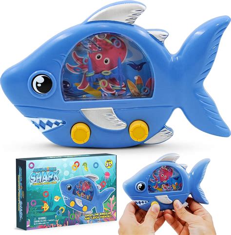 Yoya Toys Aqua Rings Shark Handheld Water Game Retro Nostalgic Car