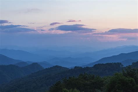 Sunset Over The Mountains Of Western North Carolina Oc