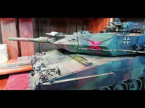 TAMIYA RC Leopard 2a5 FullOption TARNNETZSTANGEN Entnehmbar YouTube