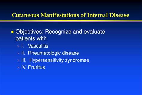 Ppt Cutaneous Manifestations Of Internal Disease Powerpoint