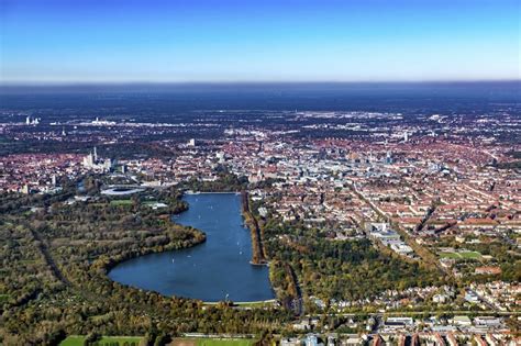 Aerial Image Hannover The Lake Maschsee At The Suedstadt South City