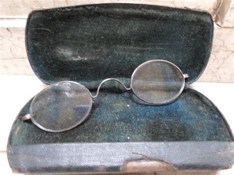 Antique Eyeglasses Round Rugged 1800s Victorian By Allvintageman