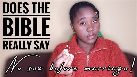 no sex before marriage is it really in the bible youtube