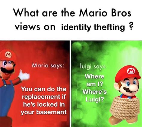 Identity Theft Mario Bros Views Know Your Meme