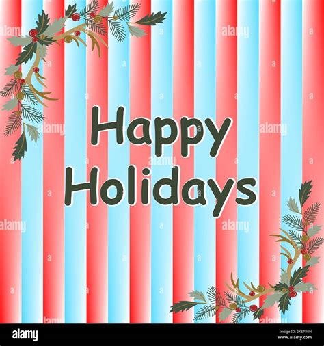 Happy Holidays Vector Illustration Happy Holidays Logo Sign Flyer