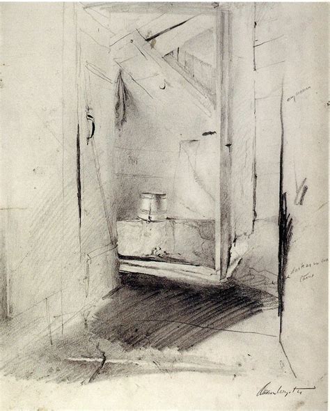 Cooling Shed Sketch 2 Andrew Wyeth Jamie Wyeth Cool Artwork Abstract
