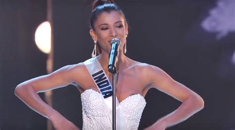Miss India Shocking Wardrobe Malfunction During Miss Universe Prelims