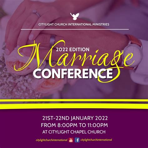 Marriage Conference Flyer Template Postermywall