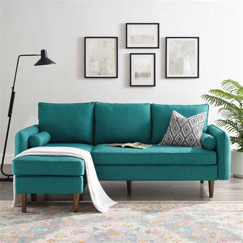 Revive Upholstered Right Or Left Sectional Sofa Teal