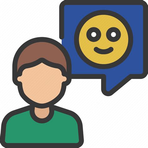 Happy Customer Message Emoji Messages User People Icon Download