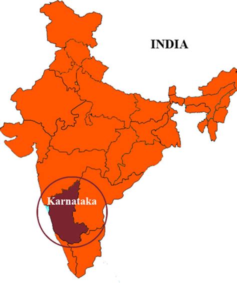 Map Of India Karnataka Karnataka Mapkarnataka Districts Map