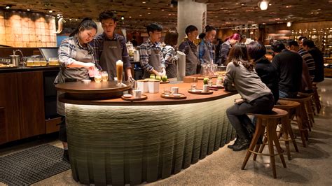Starbucks Open Shanghai Reserve Roastery With 3d Printed Tea Bar 3d