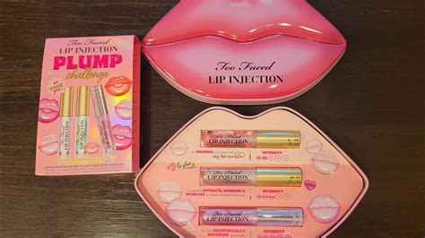 Too Faced Lip Injection Plump Challenge Trio Set YouTube
