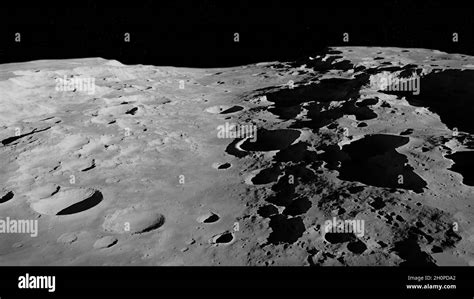 Moon Surface Lunar Landscape Background Stock Photo Alamy