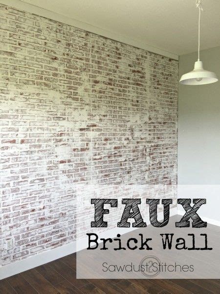 How To Faux Brick Wall Fake Brick Wall Faux Brick Walls Fake Brick