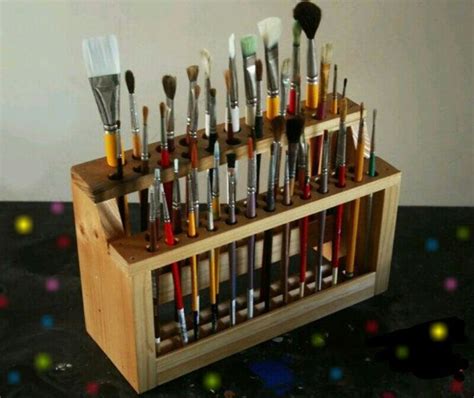 Artist Paint Brush Storage Ideas Dina Schroeder