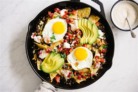 Assemble the nachos on a baking sheet, and then deliver them straight to the table for easy serving and fun presentation. Loaded Breakfast Nachos | Healthy Nibbles | Recipe ...