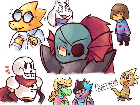 Another drawing of Undertale characters. | Undertale | Know Your Meme